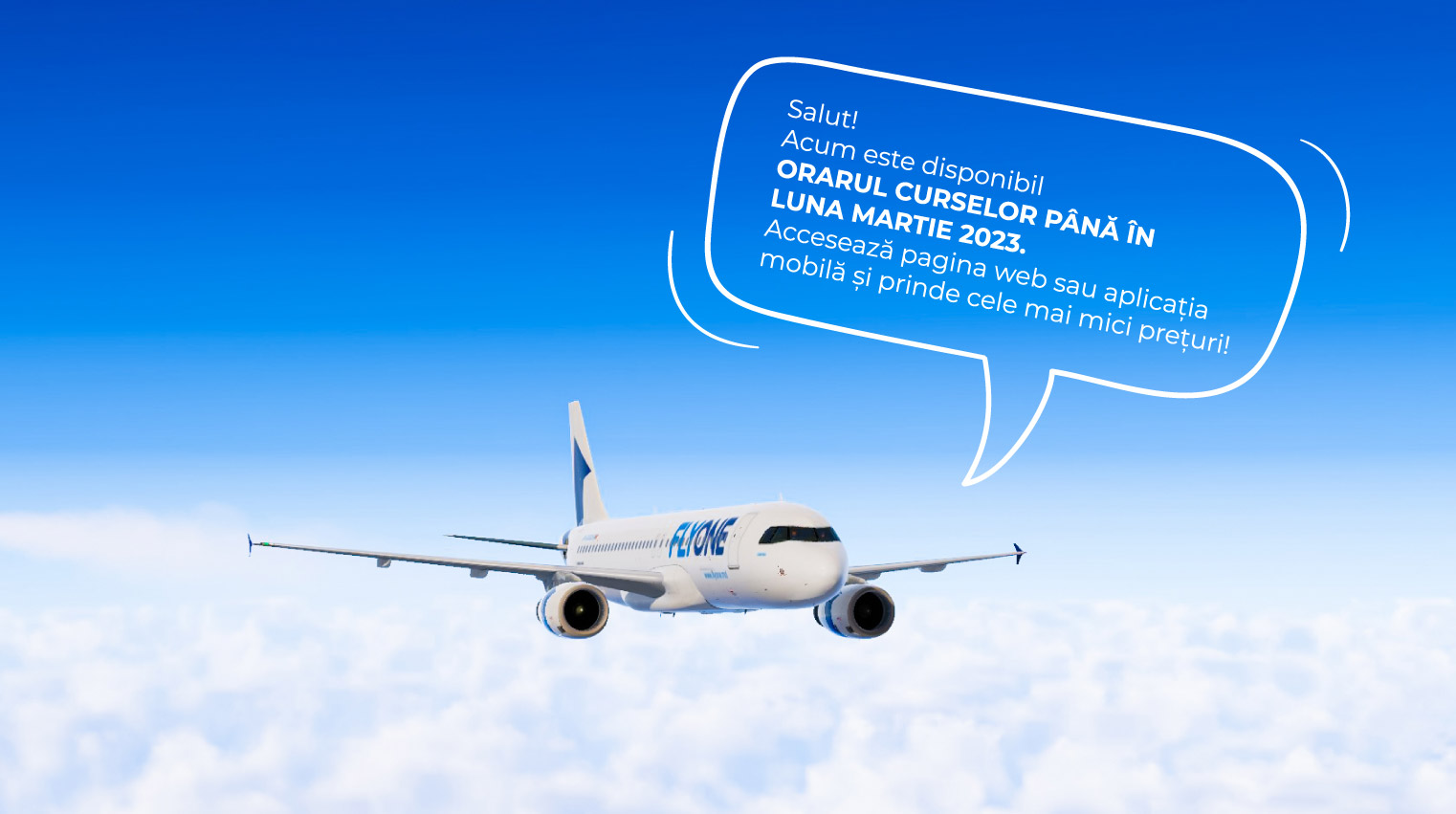 FLYONE lansează orarul pentru sezonul rece!
