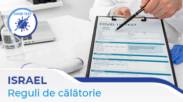Taxa pentru test Covid-19 PCR la intrarea in Israel!