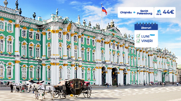 O noua frecventa Chisinau - Sankt Petersburg din 13 septembrie!