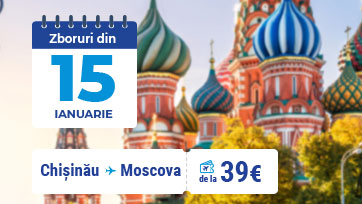 FLYONE reia zborurile spre Federatia Rusa incepand cu 15 ianuarie 2021