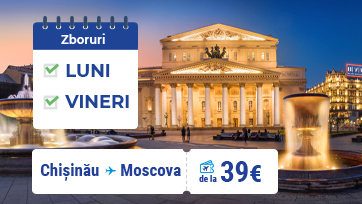 FLYONE anunta zboruri spre Moscova de doua ori pe saptamana