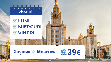 Zboruri spre/din Moscova si in zilele de miercuri