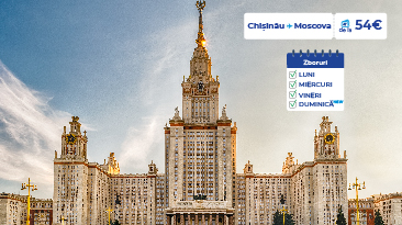 Mai multe curse regulate spre Moscova!