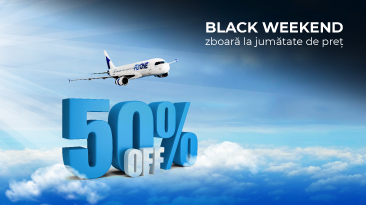 Bilete avia la JUMATATE DE PRET de Black Friday