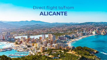 FLYONE kicks off summer with a new direct flight to Alicante, Spain!