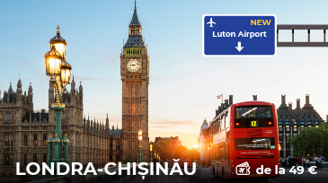 FLYONE lanseaza zboruri directe spre Londra, Luton!